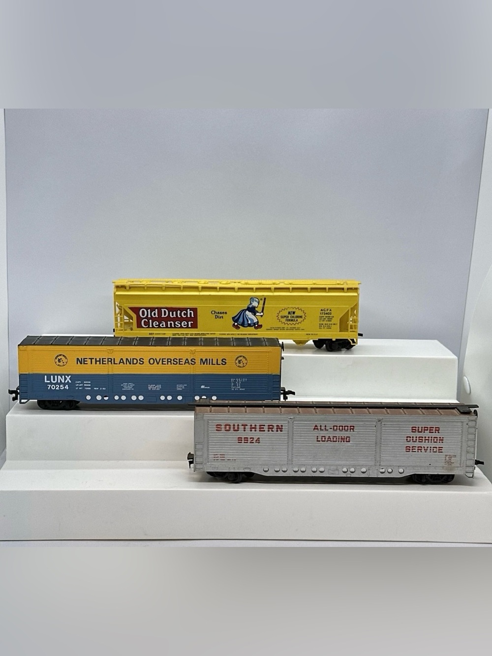 VTG Lot /3 HO Scale Boxcars-Southern 9924 Netherlands LUNX 70254 Old Dutch ACFX